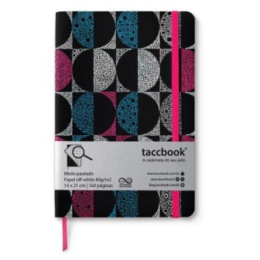 Imagem de Caderno Pautado taccbook Optical Rosa 14x21 Flex
