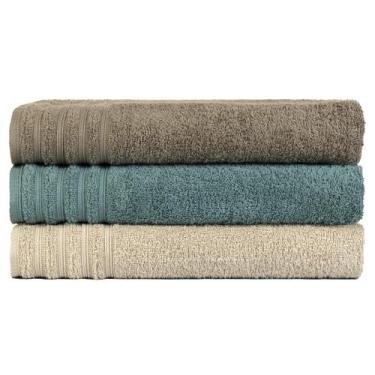 Imagem de Kit 3 Toalha Gigante Banhão Fio Penteado 100% Algodão Twist - Central 