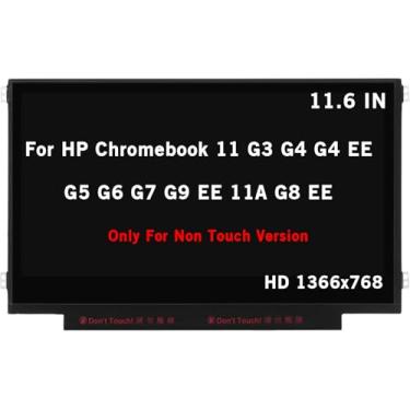 Imagem de HOYRTDE Tela de substituição de tela de 11,6 polegadas B116XTN02.3 para HP Chromebook 11 G3 G4 G4 EE G5 G6 G7 G9 EE 11A G8 EE sem toque, ProBook 11 G2, Stream 11 Pro G3 Series HD 1366x768 30Pin LED