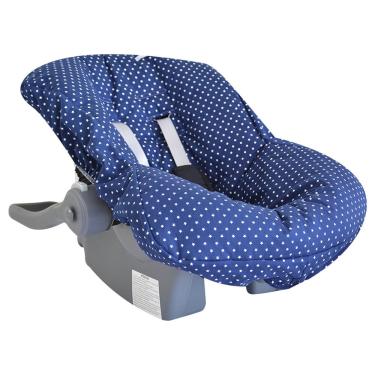 Imagem de Capa De Bebê Conforto Tecido Estrela Azul - Minha Casa Baby