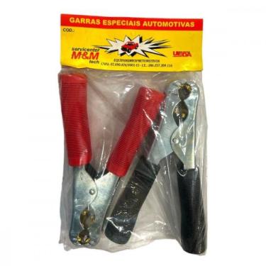 Imagem de Garra Bateria Com Manopla 500A. 1 Par Vermelha+Preta - UEDA / AKIYOSHI