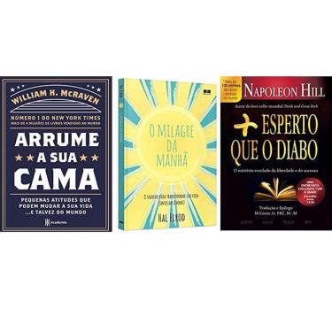 Imagem de Kit Livros Arrume Cama + Milagre Manha + Mais Esperto Diabo