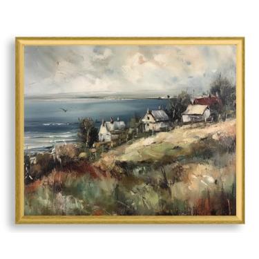 Imagem de Art Shoppe Arte de parede com impressão emoldurada, decoração de parede vintage para sala de estar, quarto, escritório, imagem de alta resolução em papel de arte premium, moldura de 3/10.2 cm com