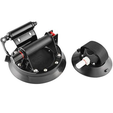 Imagem de ZUOS Suporte de bicicleta para teto de carro, ventosa a vácuo, suporte de bicicleta de liga de alumínio, com 5 adaptadores para a maioria das bicicletas, 9 x 100 mm/12 x 100 mm/15 x 100 mm/15 x 110