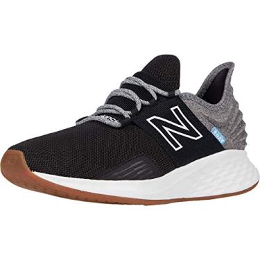 Imagem de New Balance Fresh Foam Roav V1 Tênis masculino, Black/Light Aluminum, 8.5