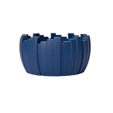 Imagem de Cinzeiro Cinzeiro de cimento decorativo cinzeiro de mesa interior ou exterior para sala restaurantes escritório varanda pátios ao ar livre jardins Cinzeiro de Mesa(Blue)