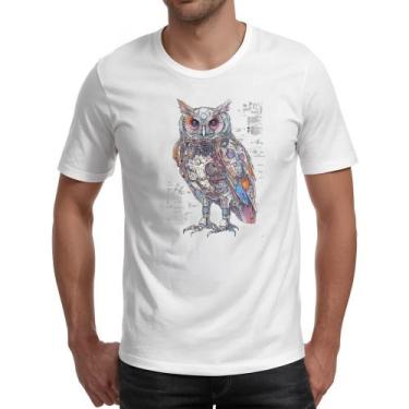 Imagem de Camiseta Unissex Coruja Mecanica Interna Cyberpunk - Alearts, P