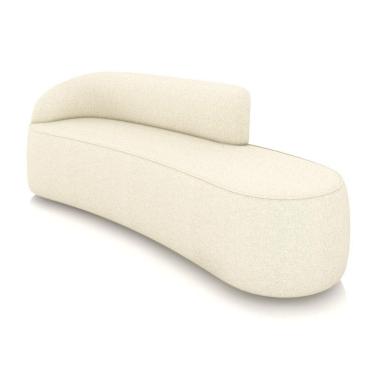 Imagem de Sofá 4 Lugares Orgânico 220 Cm Morgan Linho Bege D03 - D`rossi