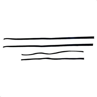 Imagem de Jogo Canaleta Porta F1000 F4000 72/... 4 Pçs 