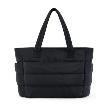 Imagem de Sacola BAGSMART Lightweight Puffy para mulheres de 20 litros (preta)