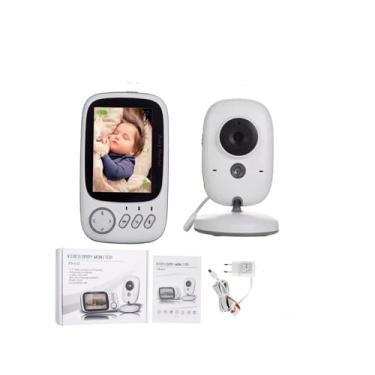 Imagem de Babá Eletronica Camera Para Bebes Sem Fio Visao Noturna Infravermelha Monitoramento Temperatura LCD Digital Audio Bidirecional VOX Alcance 260m Cancao de Ninar