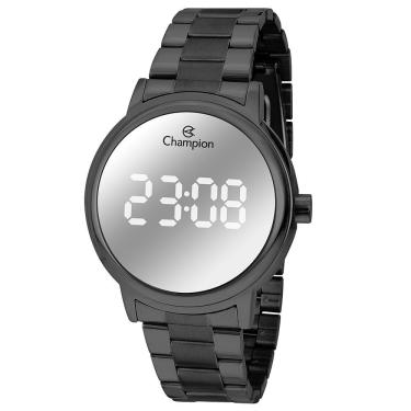 Imagem de Relógio Champion Feminino Digital Preto Espelhado Ch40115k