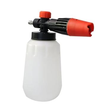 Imagem de Dualoai Pulverizador de espuma, pulverizador de sabão, garrafa manual pressurizada, portátil para detalhamento automotivo, Branco