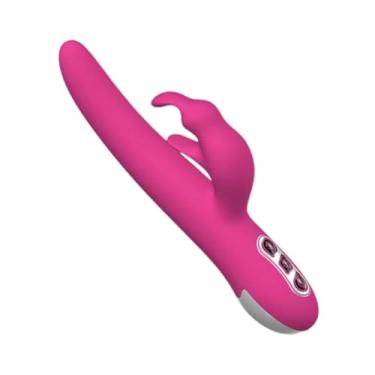 Imagem de Vibrador Rabbit Rotativo Com Estimulador Clitoriano 7 Vibrações Potentes Conforto Dupla Estimulação [PINK]