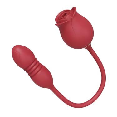 Imagem de Vibrador Feminino Vai e Vem Sugador Clitóris Mamilos 10 Intensidades Silicone Resistente à Água Recarregável