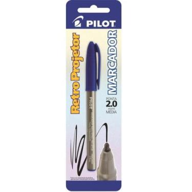 Imagem de Caneta Marcador Retroprojetor Pilot 2.0mm Azul Ponta Media - Unidade