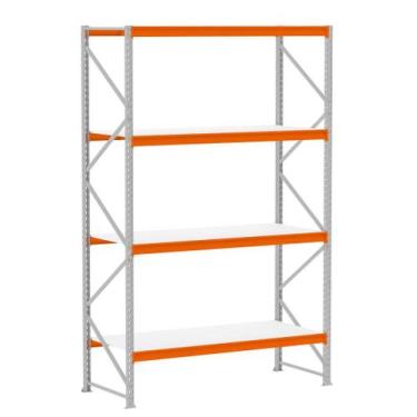 Imagem de Mini Porta Pallet 1,20x2m C/ 4 Planos Em Mdf Até 1 Tonelada - Estante 