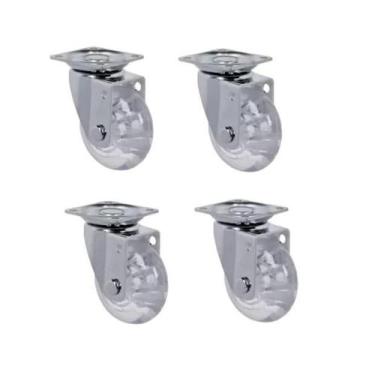 Imagem de Rodizio Para Carrinhos E Móveis Roda Gel Kit Glap 210 Gel - Movifacil