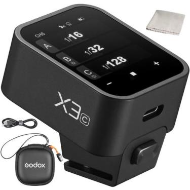 Imagem de Acionador de flash Godox X3C X3-C para câmera Canon TTL 2.4G