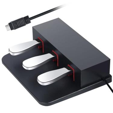 Imagem de Zreephy 3 Pedais Para Pianos Com Teclados Digitais, Unidade De Três Compatível Elétricos Yamaha P223 E P145