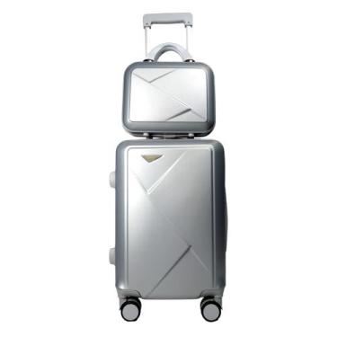 Imagem de Kit Mala de Bordo Viagem Pequena em Abs + Frasqueira de Mão - Sunoro, 