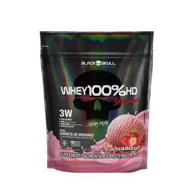 Imagem de Whey 100% HD Gourmet 450g Refil Morango