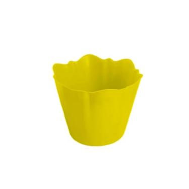 Imagem de Kit 20 Cachepô de Plástico - Vaso de Festa - Lembrancinha - Decoração de Aniversário(Amarelo)