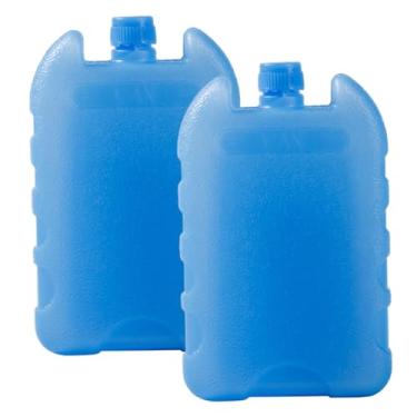 Imagem de Pacotes de gelo, 2 unidades reutilizáveis de freezer, blocos de congelador selados à prova de vazamento e longa duração para alimentos, bebidas, geladeira, ventilador de ar condicionado