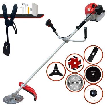 Imagem de Máquina de Cortar Grama Profissional À Gasolina Anmax CG430P 2 Tempos 43cc 2HP 9.000rpm Roçadeira Completa Multifuncional Com 6 Opções de Cortes