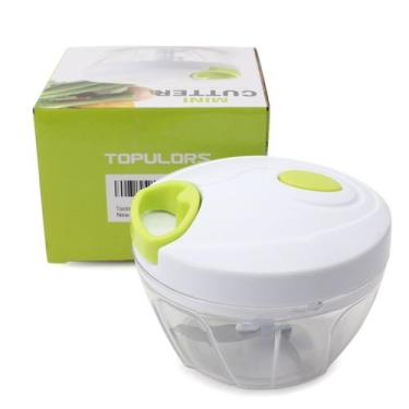 Imagem de Triturador Processador Moedor Manual De Alho Cebola Temperos 500ml - C