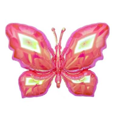 Imagem de Kit 2 Balões Borboleta Furta-cor 18" (45 cm) – Decoração Jardim Encantado, Festa Infantil, Aniversário, Casamento, Chá Revelação, Painel Instagramável