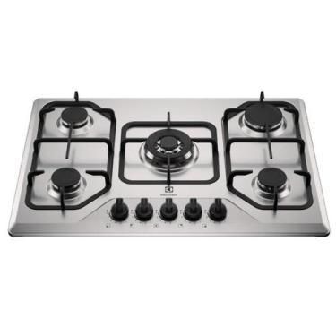 Imagem de Cooktop à Gás Electrolux 5 Bocas KE5XC Multi Chama Mesa Inox Bivolt, B
