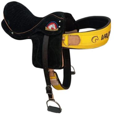 Imagem de Sela De Cavalo Montaria Semi Profissional Couro Legitimo - selaria sho