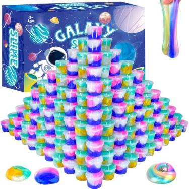 Imagem de Kit Galaxy Slime para crianças  pacote com 116 lembrancinhas de festa,