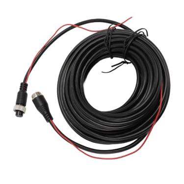 Imagem de Eujgoov Cabo de Extensão da Câmera de Backup de 4 Pinos Com Fio de Gatilho - Cordão de Extensão de Câmera Reversa de Aplicação Larga para Trailers Caminhões de Caminhões (15m/49,2ft)