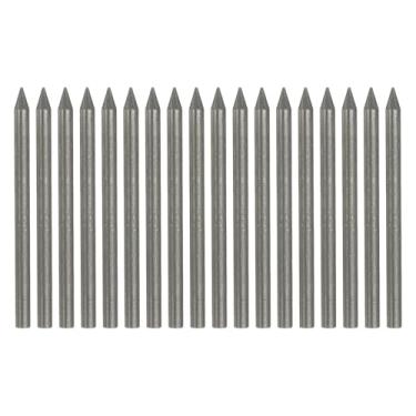 Imagem de PATIKIL Recargas de grafite de lápis de carpinteiro 2B de 5,6 mm, 18 refis de lápis secos sólidos resistentes a quebras para carpinteiro mecânico, desenho artístico, preto