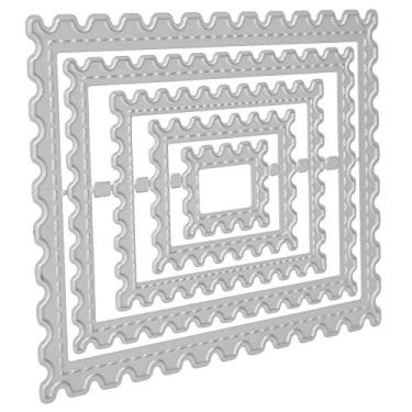 Imagem de AYNEFY Snowflake Craft Cutting Die Die Requintada Moldura de Moldura de Aço Carbono Estêncil para álbuns e Cartas Decorativas