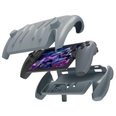 Imagem de TNP Full Protective Case Cover for PlayStation Portal - Anti-Slip TPU Protector Case for PS5 Portal- Detachable Front Shell Cover with Built-in Kickstand for PS Portal Remote Player (Gray)