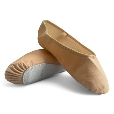 Imagem de Sapatilha Só Dança Meia Ponta F22A Napa Para Balé, Bege, 32