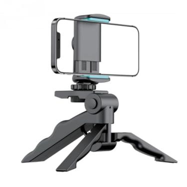 Imagem de Suporte Celular Tripé 2 Em 1 Com Rotação 360 Graus E Adaptador Universal Pau De Selfie Estabilizador Para Lives E Fotografias