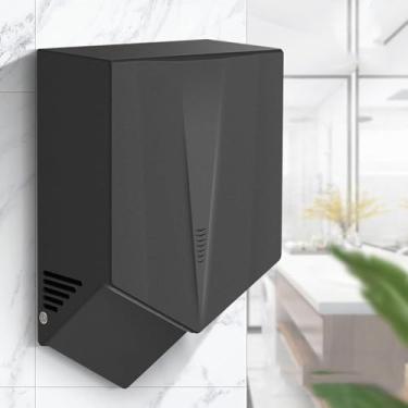 Imagem de Secadores De Mãos Elétricos Comerciais Montados Na Parede, Secador De Mãos 6-10 Segundos Para Secar, Secador De Mãos Elétrico De 1500 W, Secador De Mãos Com Sensor Automát, Silver