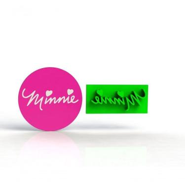 Imagem de Cortador Marcador Logo Minnie 4 Cm