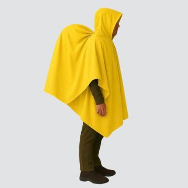 Imagem de Poncho de Chuva de Trekking Impermeável Outdoor - Vila Flor, Amarelo