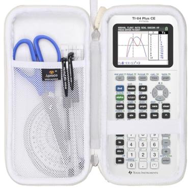 Imagem de Aproca Caixa de calculadora compatível com Texas Instruments TI-84 Plus CE/TI-84 Plus/TI-83 Plus/TI-89 Titanium/TI-85/TI-86 Color Graphing Calculator - Branco (apenas capa)