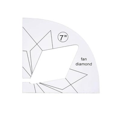 Imagem de KIMISS 11 PCS Modelo de Quilting Diy Conjunto para Modelos de Régua de Costura de Shank - de Régua de Acrílico para Designs de Quilting Fácil (11 conjuntos)