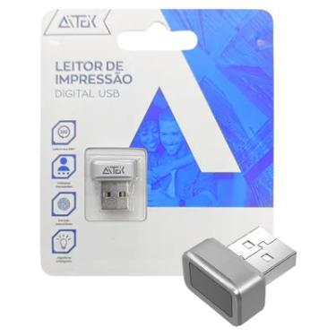 Imagem de Leitor Biométrico Usb 360° Leitura De Impressão Digital Compatível Com WINDOWS 10 E 11 32 E 64 Bits - Aitek