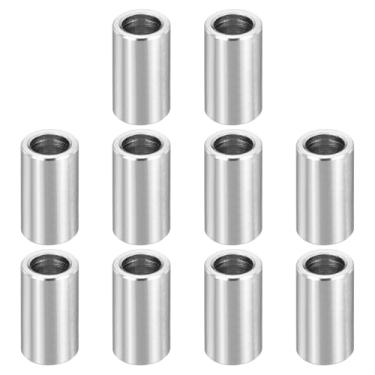 Imagem de PATIKIL Espaçadores de aço inoxidável M8, espaçador de metal com 12 peças, 8 mm ID x 12 mm OD x 22 mm L parafuso para parafuso 5/40.6 cm ou M8