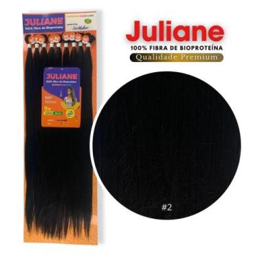 Imagem de Cabelo Liso Juliane 80cm 320g Fibra Orgânica Bio Proteína - Ser Mulher