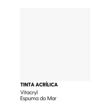 Imagem de Tinta Semibrilho Premium Brancos - Vitacryl, Espuma do Mar, 3,6 lts