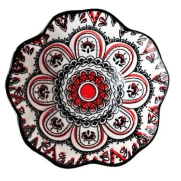 Imagem de Mini Bowls Floridos Azul Porcelana 10cm Petiscos Azulejo Portugues Tigelinha Cumbuca (D, 110 ML)